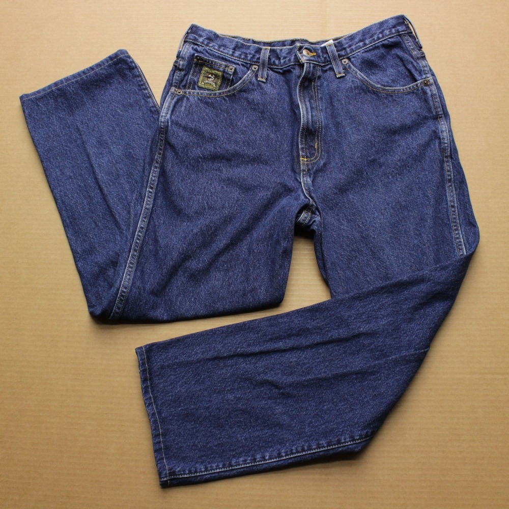 Cinch Jeans Mens Sz 33x28 Dark Wash Denim Regular Straight Fit 100% Cotton